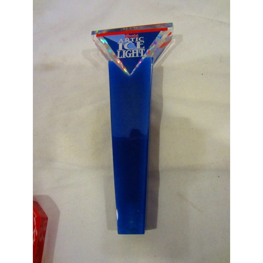BEER tap handle Coors Artic Ice Light acrylic vintage